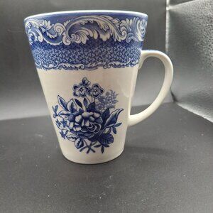 Spode Blue Room Collection Byron Groups Floral Mug 2006 Ceramic